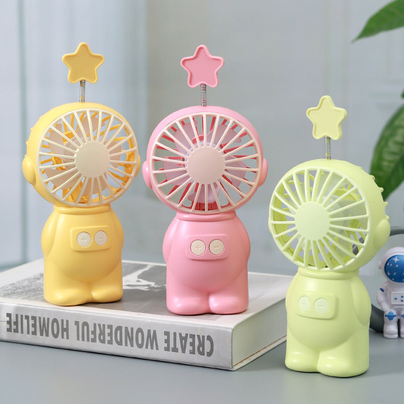 Unisex Creative portable fan in cute figure design Bowlift