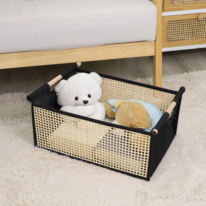 Modern storage container with rattan look Bowlift