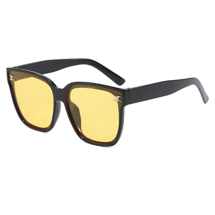 Women's Fashionable oversized sunglasses with diamond-shaped lenses Bowlift
