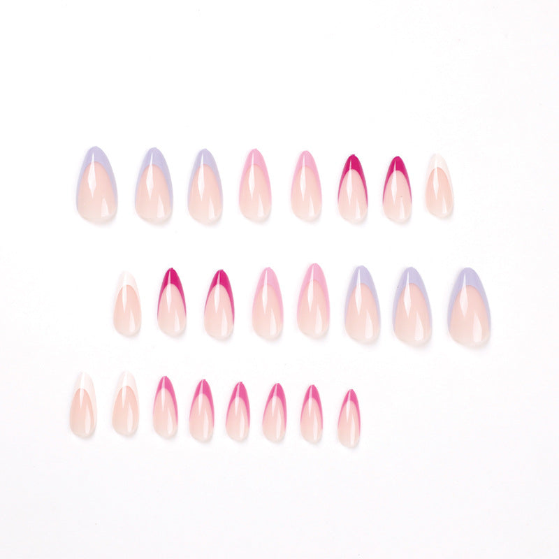 Artful Nail Tips with Creative Gradient Color Bowlift