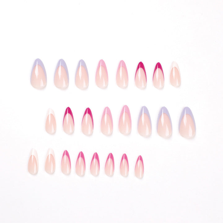 Artful Nail Tips with Creative Gradient Color Bowlift
