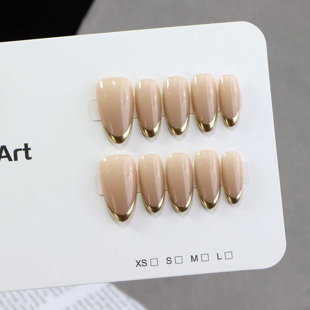 Luxe French Tip Press-On Nail Set Bowlift