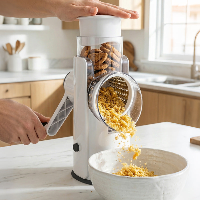 Rotary Cheese Grater Shredder Bowlift