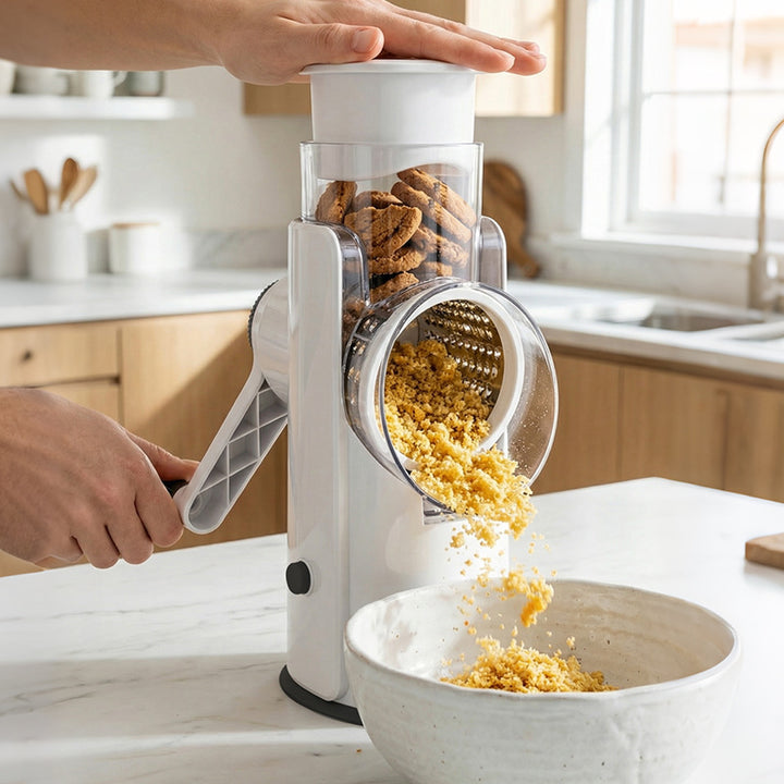 Rotary Cheese Grater Shredder Bowlift
