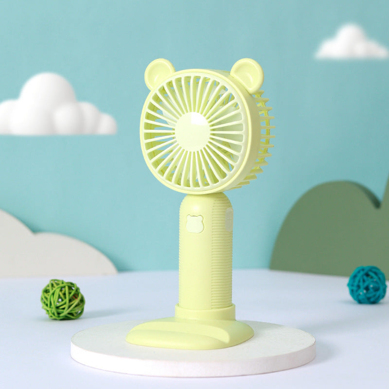 Unisex Portable Table Fan in Cute Bear Design Bowlift