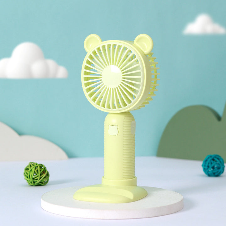 Women Portable Table Fan with Animal Ears Bowlift