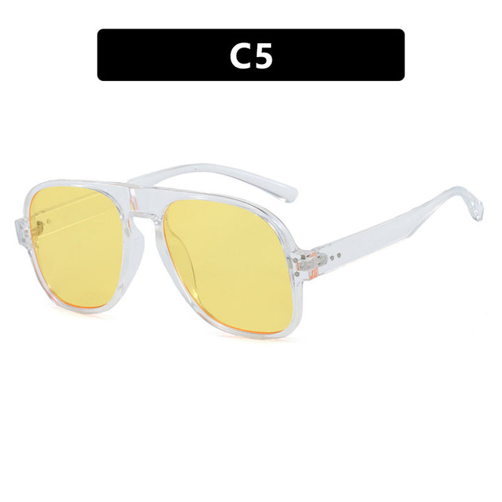 Women's fashionable square sunglasses with sturdy UV protection Bowlift