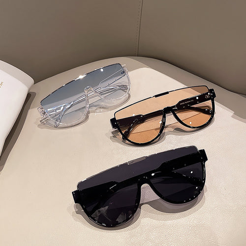 Women's futuristic sports sunglasses with high-gloss frame Bowlift