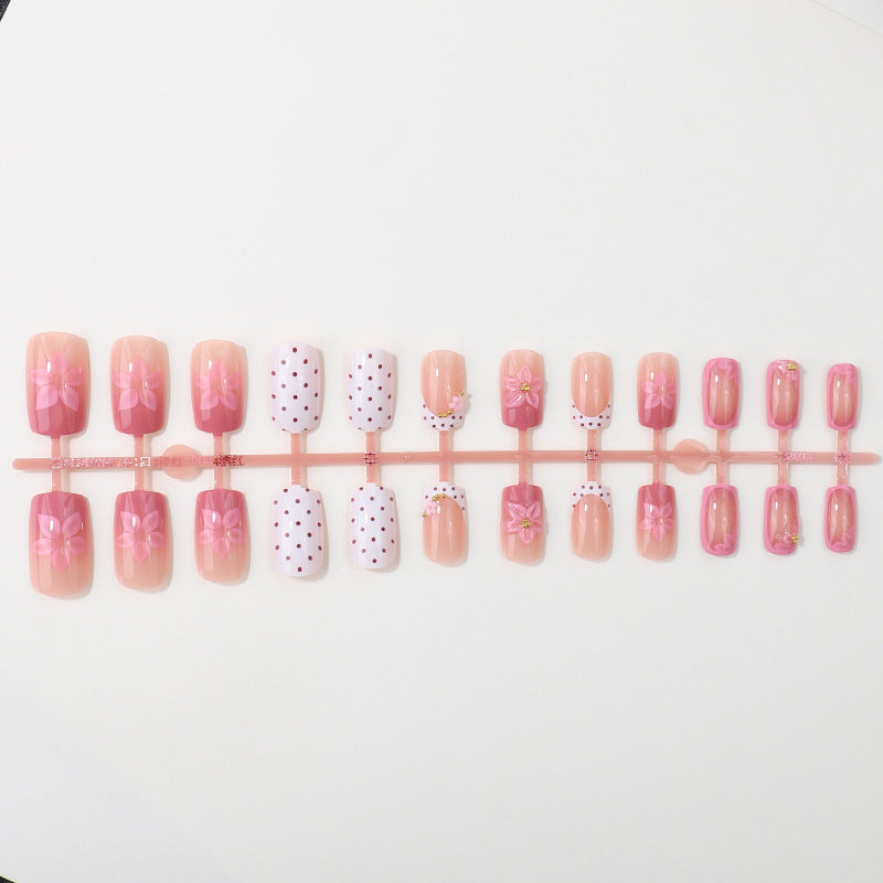 Floral Design Nail Tip Set Bowlift