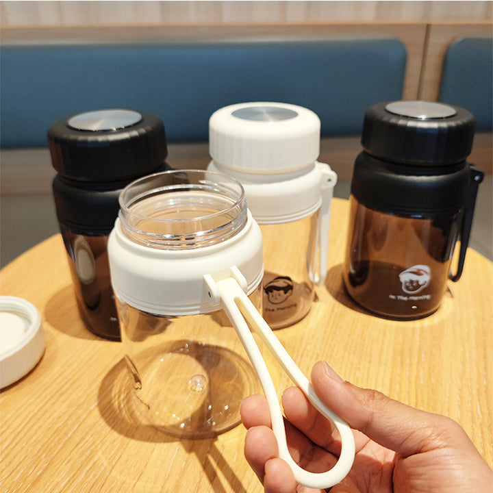 Women's creative water bottle with practical leak protection Bowlift