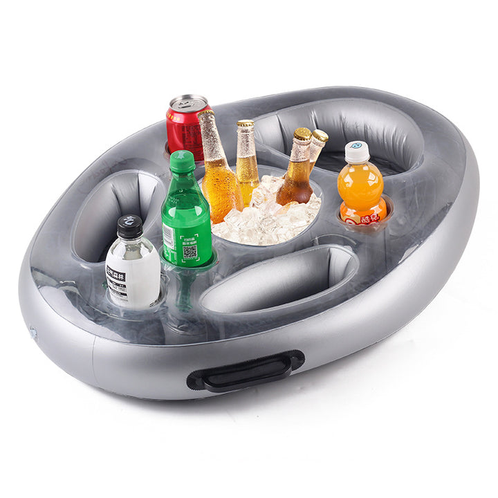Unisex Inflatable Relaxation Island with Integrated Seating Options Bowlift
