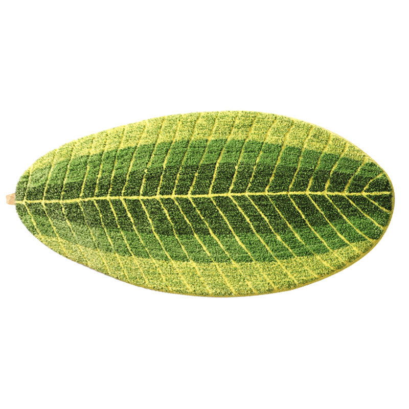 Monstera Leaf Shaped Area Rug Bowlift