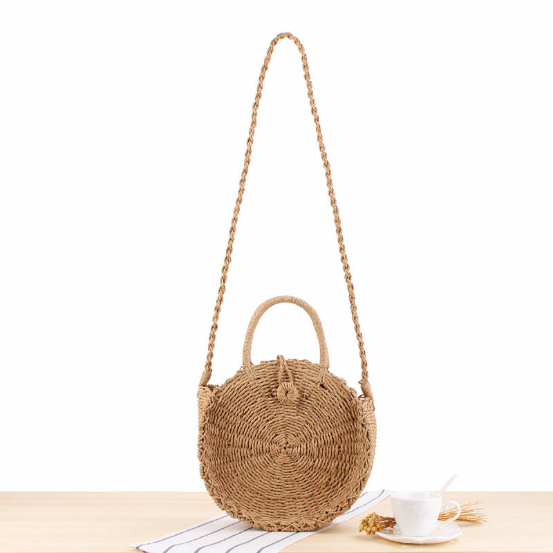 Round Bast Crossbody Bag with Practical Lining Bowlift