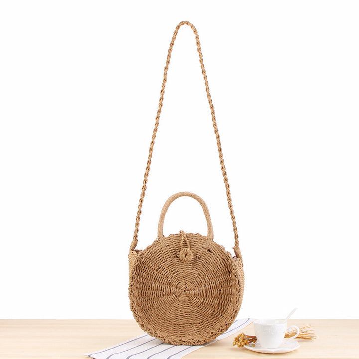 Round Bast Crossbody Bag with Practical Lining Bowlift