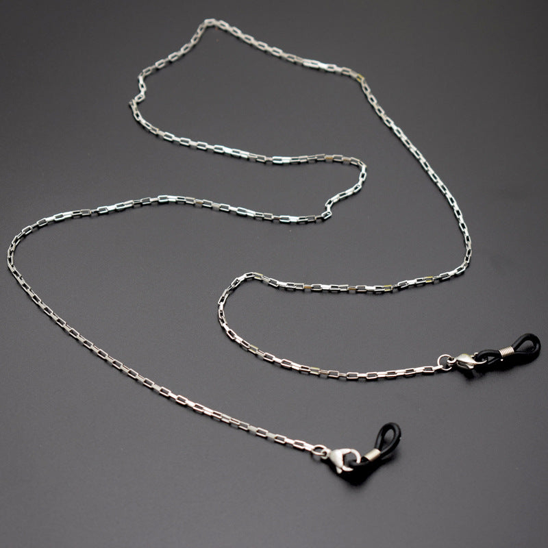 Sleek Silver Chain Eyewear Holder Bowlift