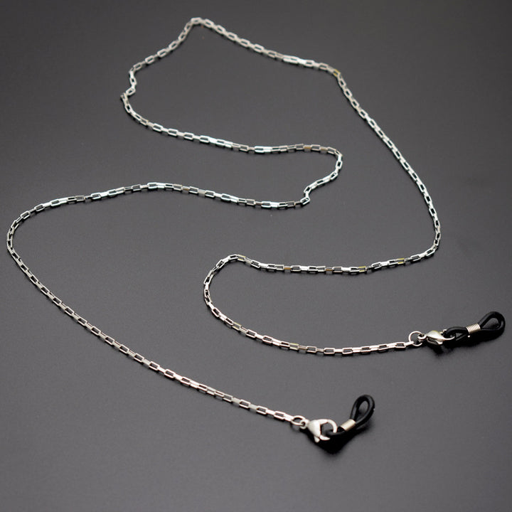 Sleek Silver Chain Eyewear Holder Bowlift