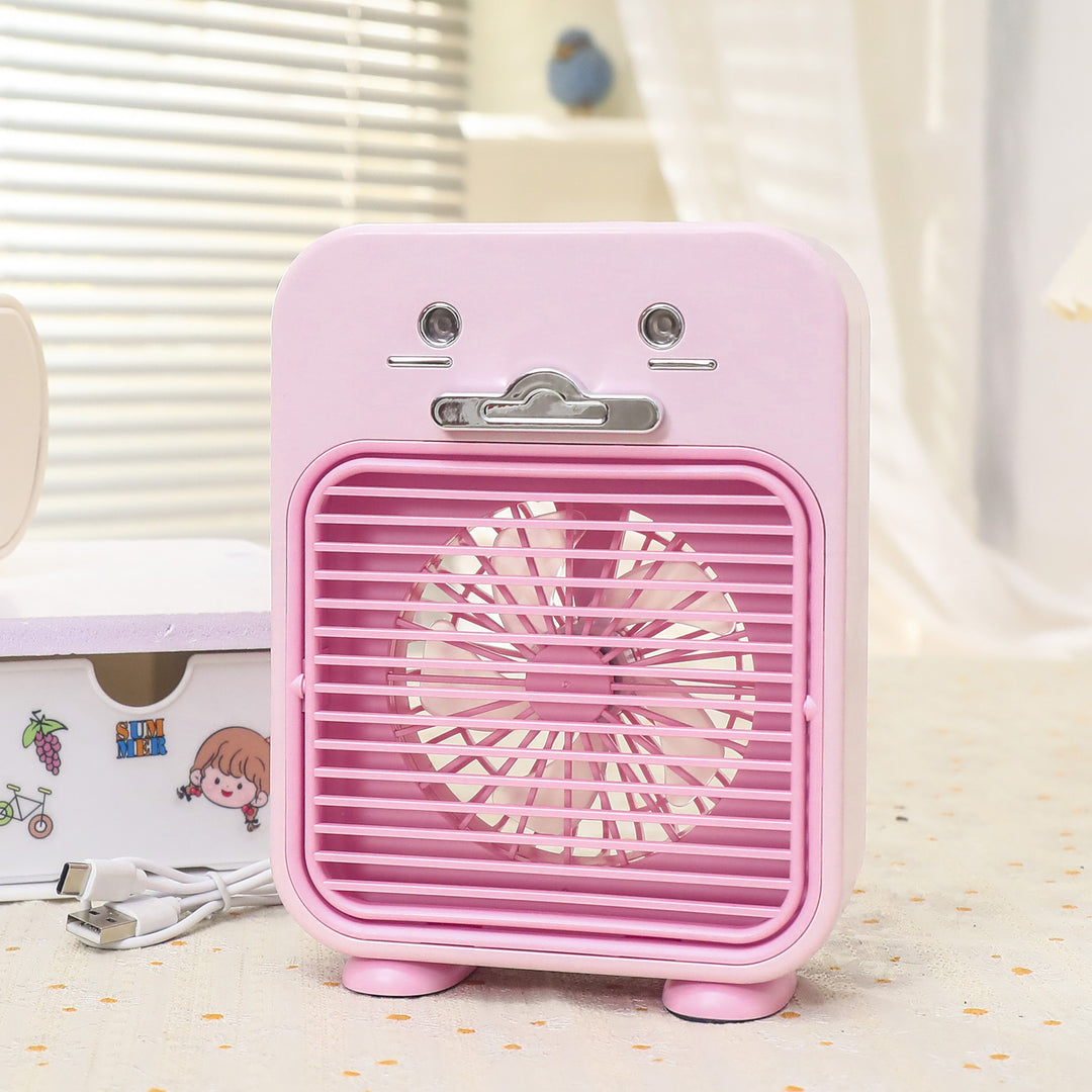 Women's Portable Mini Fan with Animal Design Bowlift