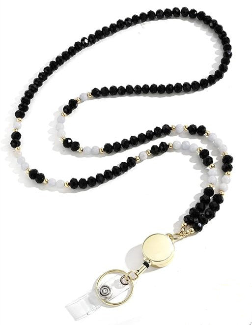 Beaded Eyewear Retractable Lanyard Bowlift