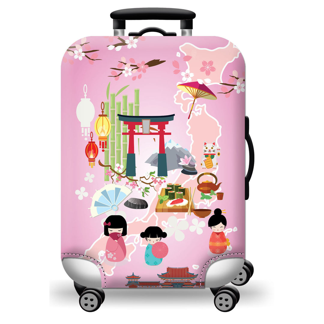 Geometric Travel Hard Shell Suitcase Bowlift