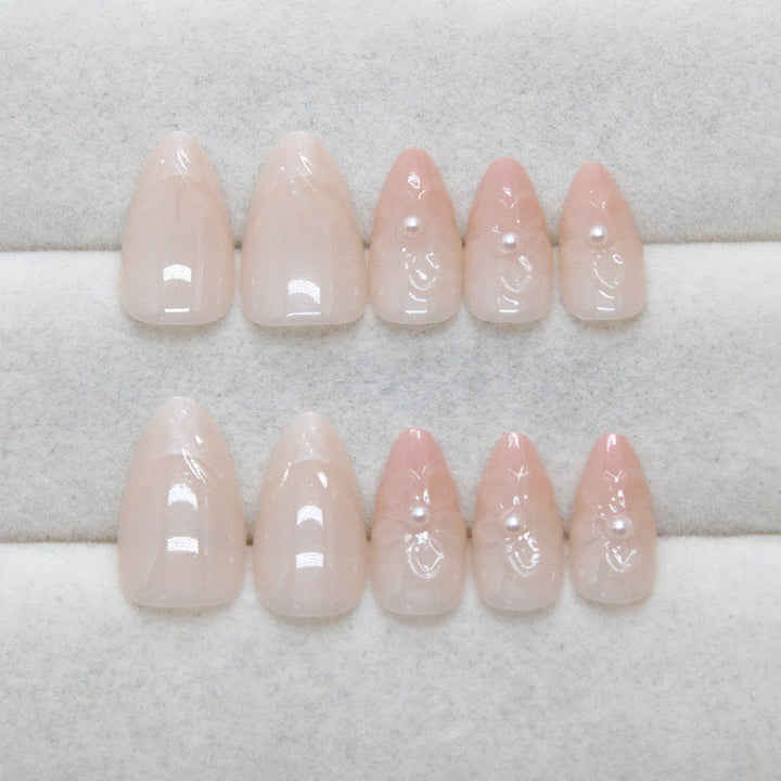 Artistic Sculpted Press-On Nail Tips Bowlift