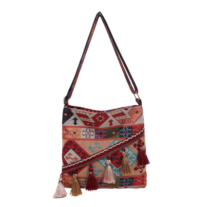 WoBohemian Style Embroidered Shoulder Bag Bowlift