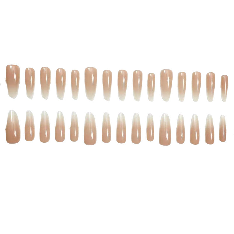 Elegant Artificial Nails with Fashionable Ombre Effect Bowlift