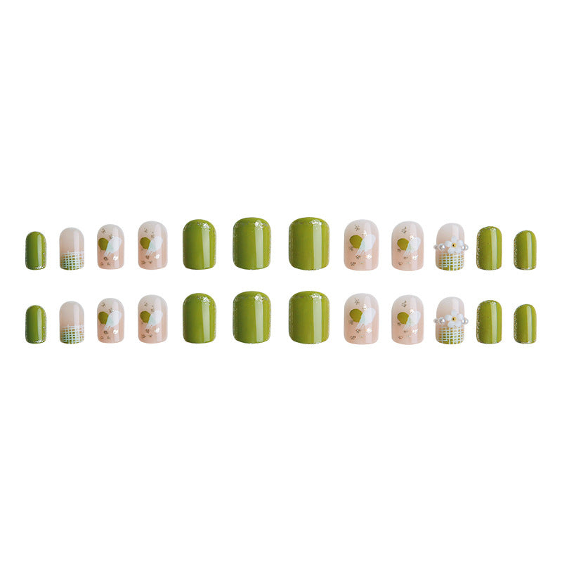 Artificial nail set with elegant handcrafted designs Bowlift