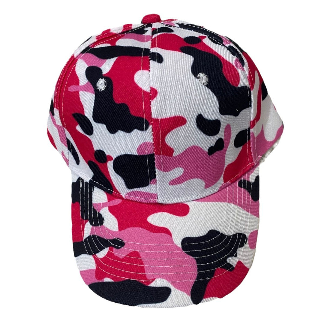 Unisex Camouflage Patterned Adjustable Cap Bowlift