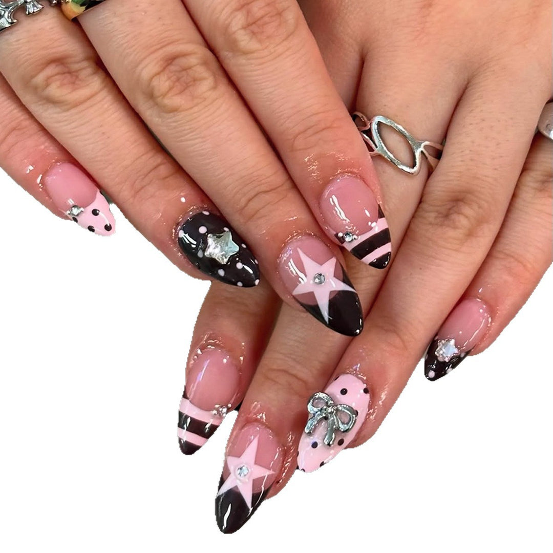 Fake nails with Playful Design Bowlift