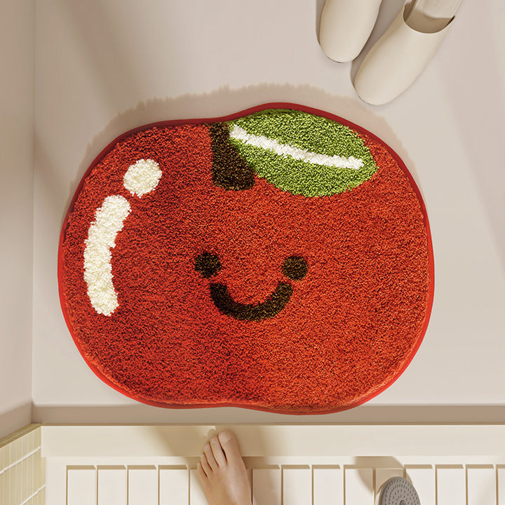 Unisex Cute Citrus Fruit Design Bath Mat Bowlift