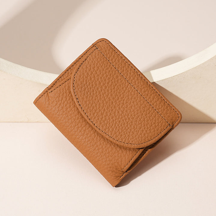 Textured Leather Cardholder Wallet