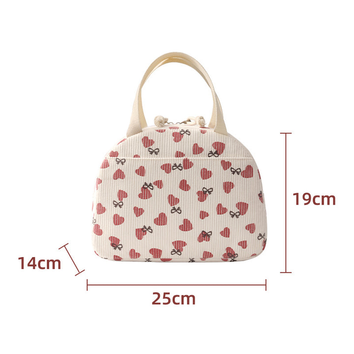 Insulated Lunch Tote with Side Pocket Bowlift