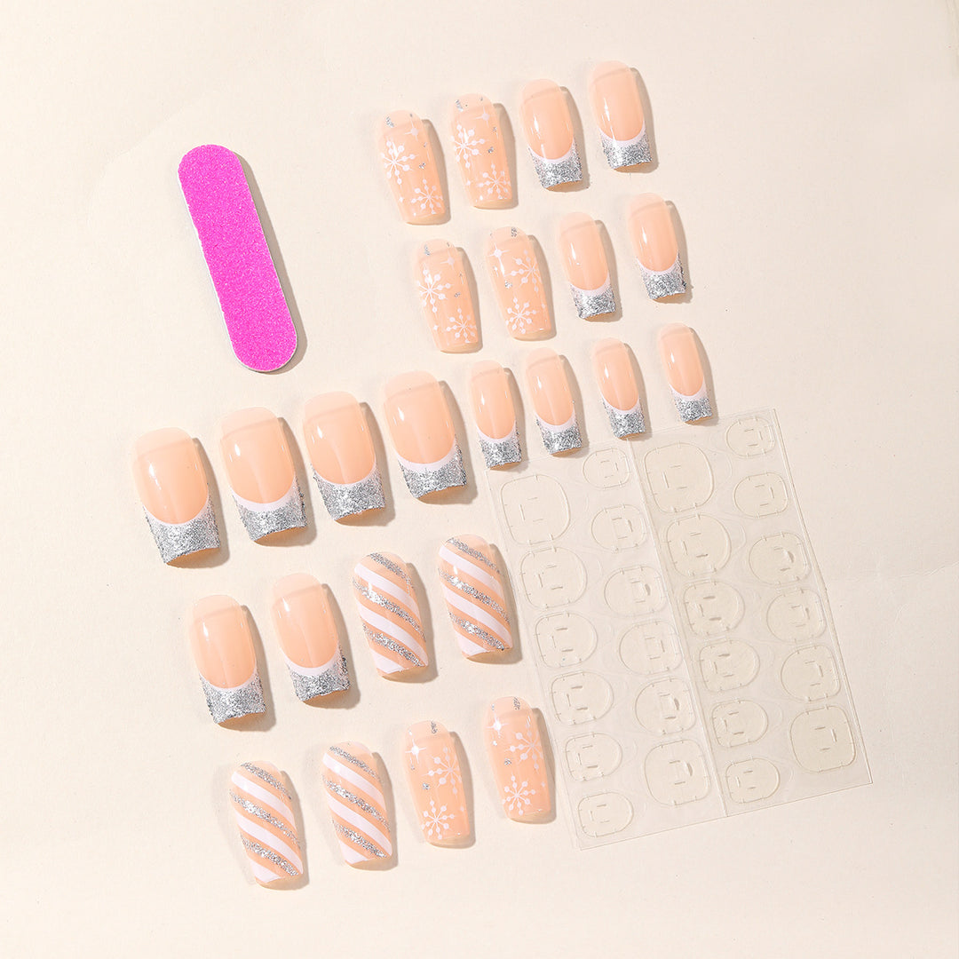 Festive Snowflake Nail Art Set Bowlift