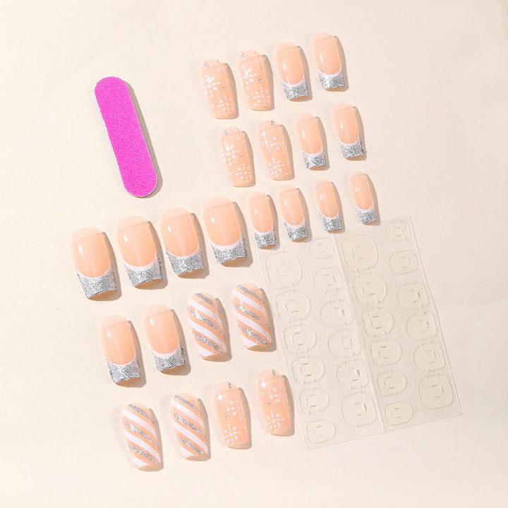 Festive Snowflake Nail Art Set Bowlift