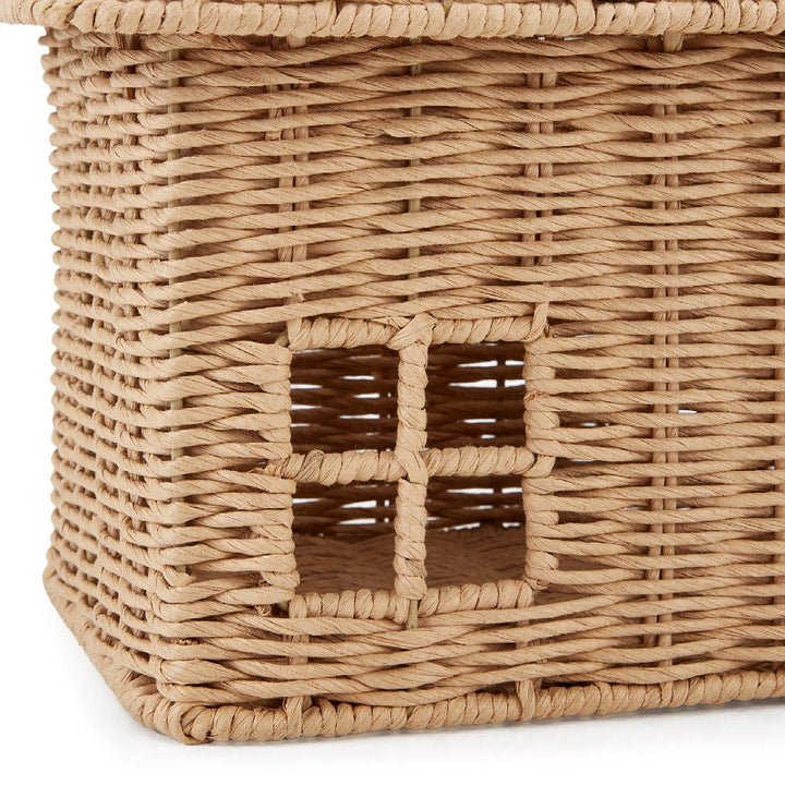 Playful storage basket in the shape of a house Bowlift