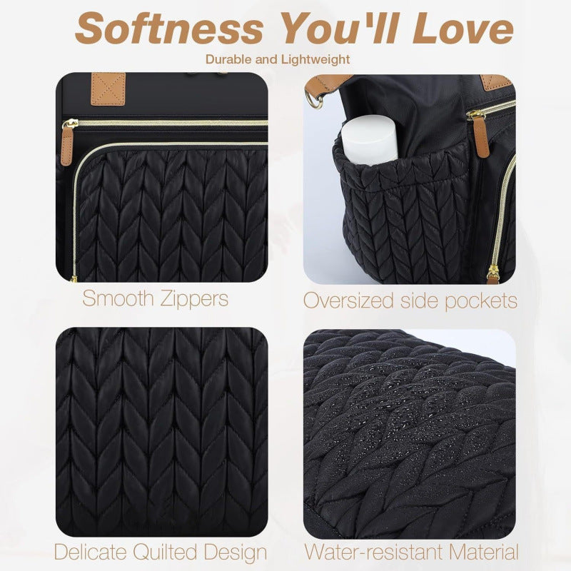 Elegant diaper bag with insulated compartments Bowlift