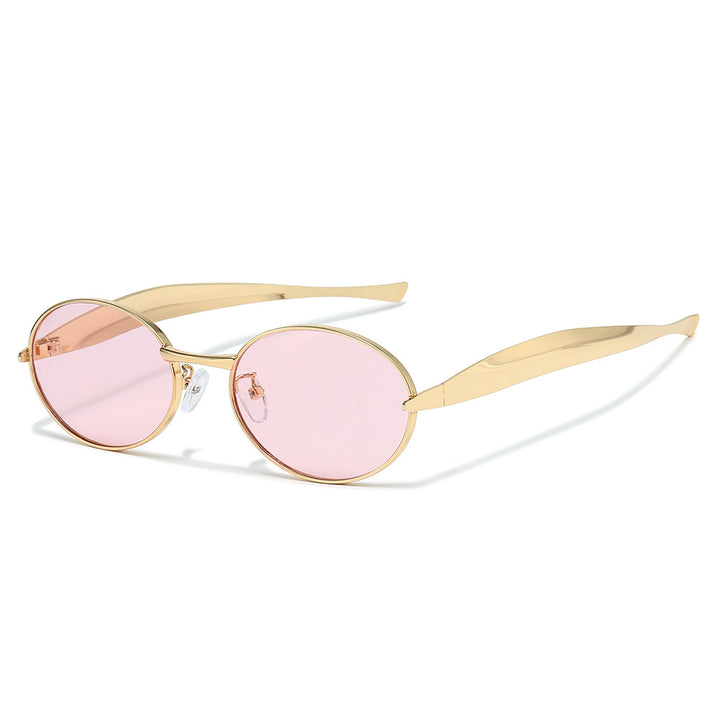 Futuristic Oval Frame Sunglasses Bowlift
