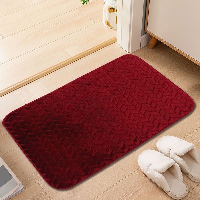 Velvet Textured Bathroom Mat Bowlift