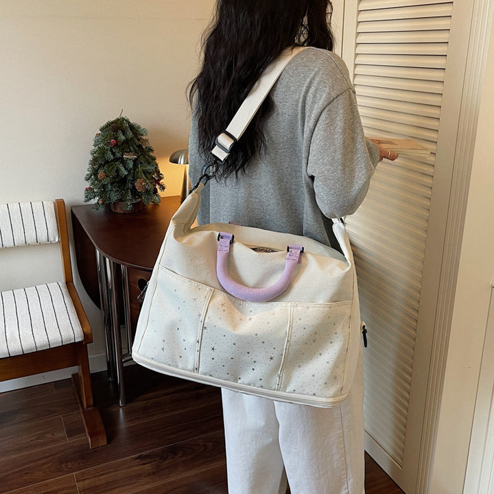Elegant Sports Bag with Sparkling Star Pattern Bowlift