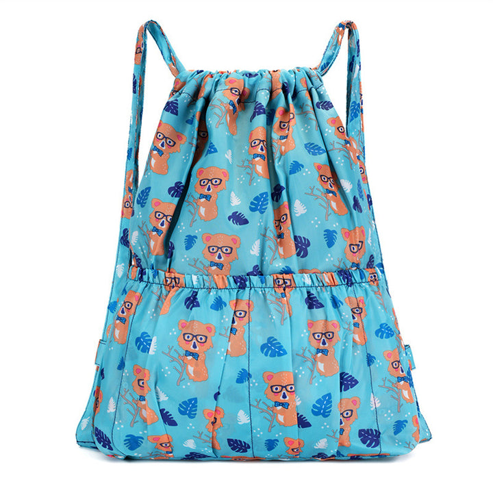 Floral Print Drawstring Backpack Bowlift