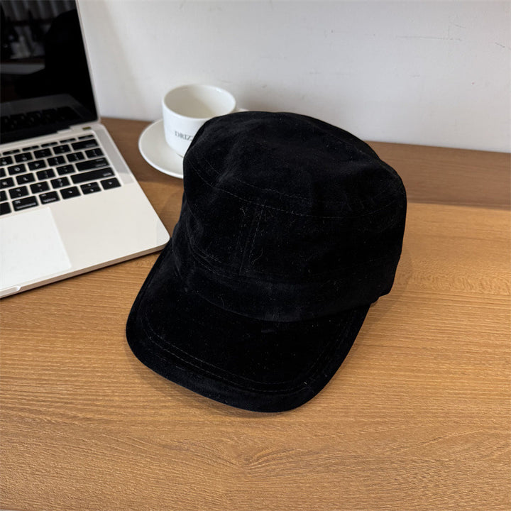 Men's Casual Suede Field Cap Bowlift