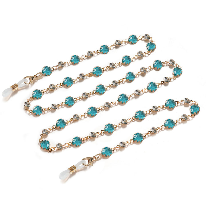 Elegant Gemstone Eyewear Chain Bowlift