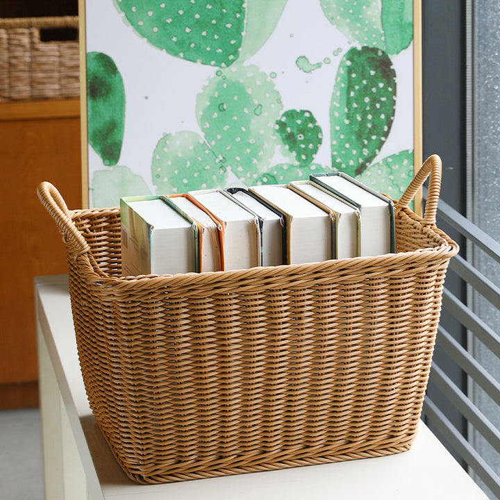 Unisex Spacious Storage Basket made of Woven Rattan Bowlift