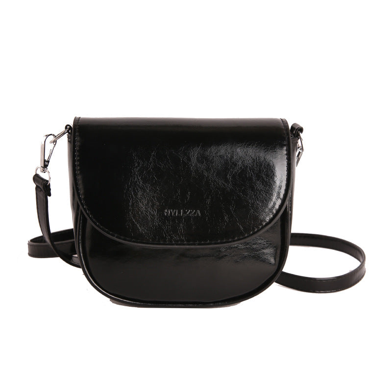 WoMinimalist Faux Leather Crossbody Bag Bowlift