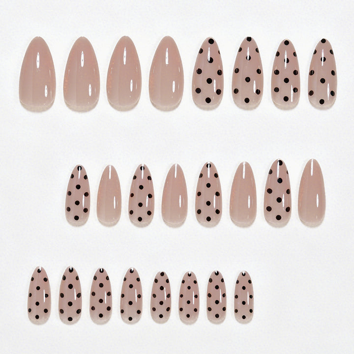 Elegant Long Almond Press-On Nail Art Bowlift