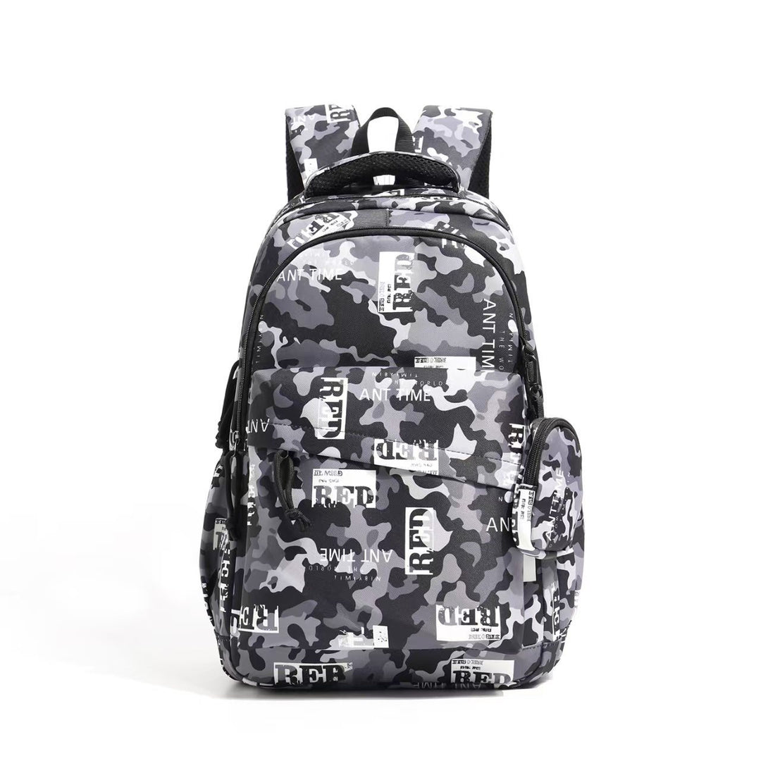 Backpack with Modern Camouflage Design and Functional Pockets Bowlift