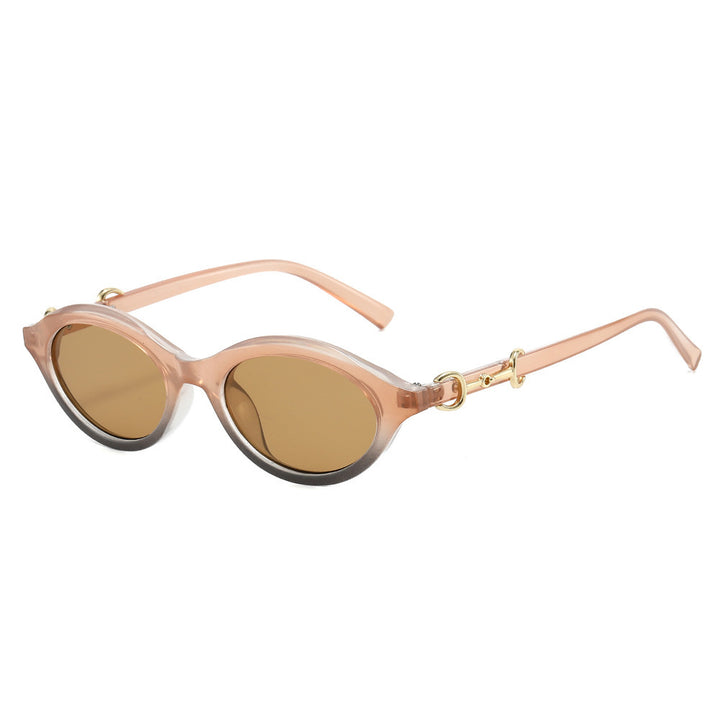 Fashionable Retro Oval Sunglasses Bowlift