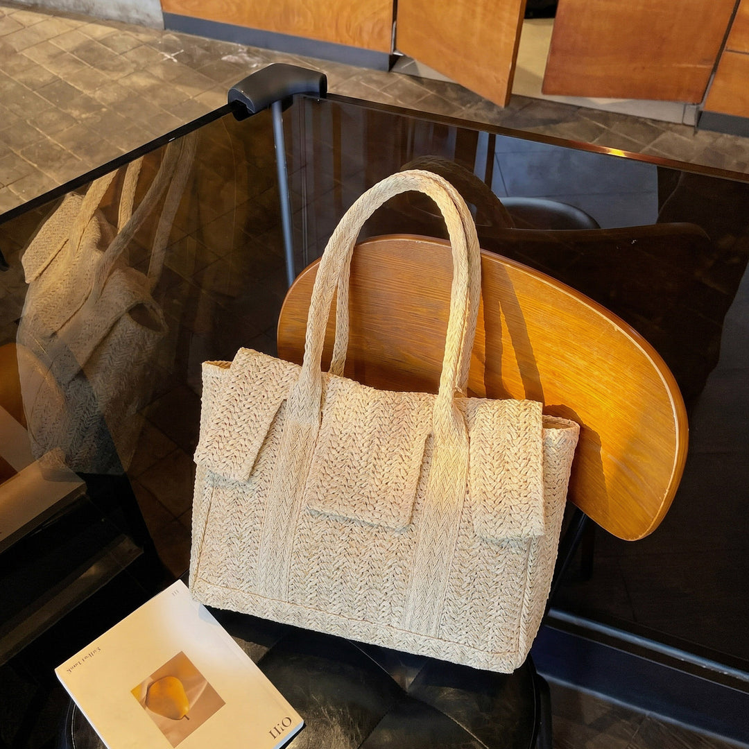 Large Handwoven Shopping Bag Bowlift