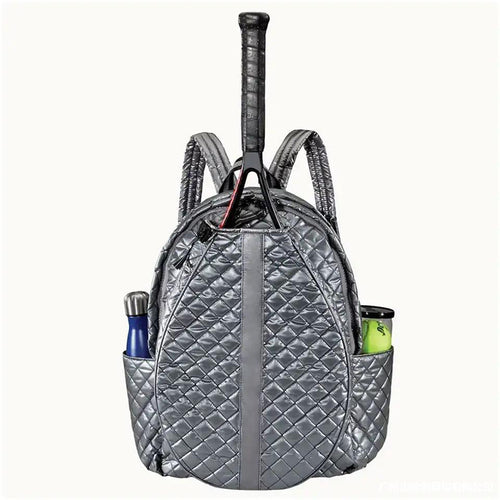 Quilted Tennis Racket Backpack Bowlift