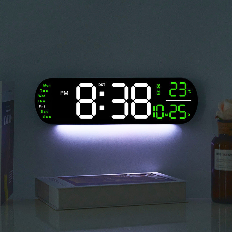 Digital LED alarm clock with large display and temperature display Bowlift